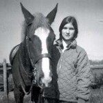 As a teen with Traveller, a quarter horse cross